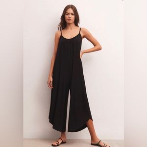 Z Supply Flared Black Jumpsuit with Pockets